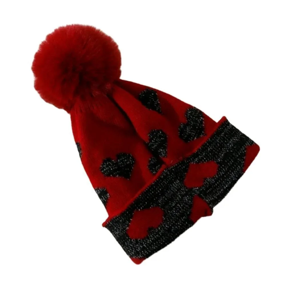 Heart Pom Pom Beanie